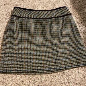 Outback Red Multicolor Checkered Mini Skirt